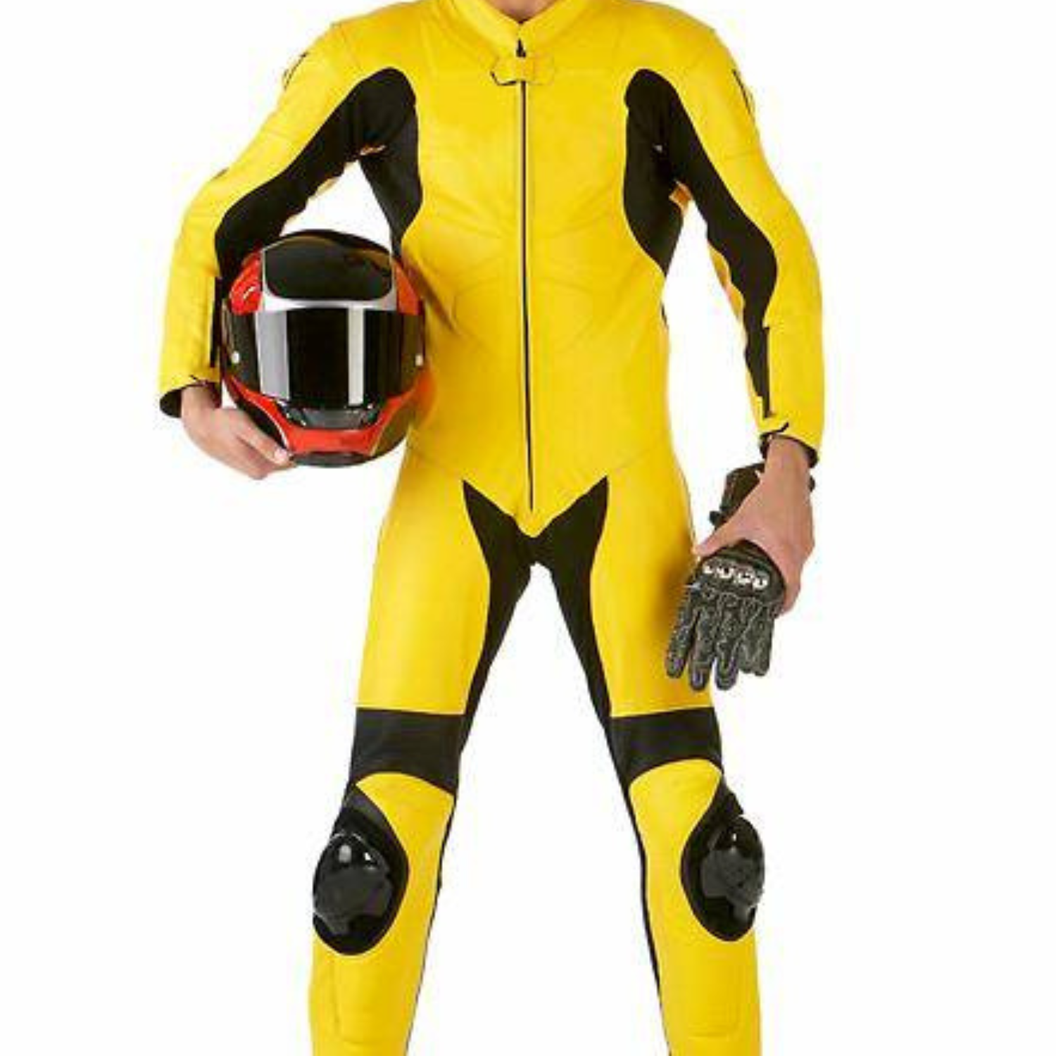 Leathery Men’s Fashion Motorbike Real Leather Suit